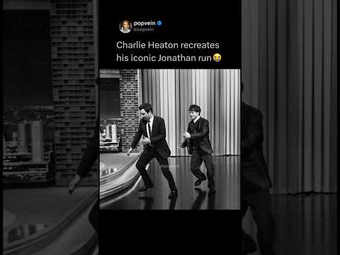 Charlie Heaton recreates his iconic Jonathan Byers run with Jimmy Fallon 😭