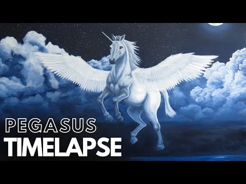 Pegasus | Oil Painting Time Lapse