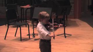 4 year old Violin Prodigy - Audition for the Carmel Bach Festival 2013