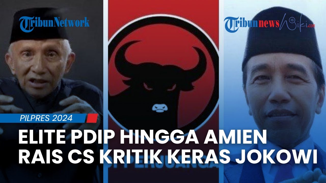 DIKEROYOK! Elite PDIP hingga Amien Rais cs Kompak KRITIK KERAS Presiden Jokowi & Gibran - Tribun Video