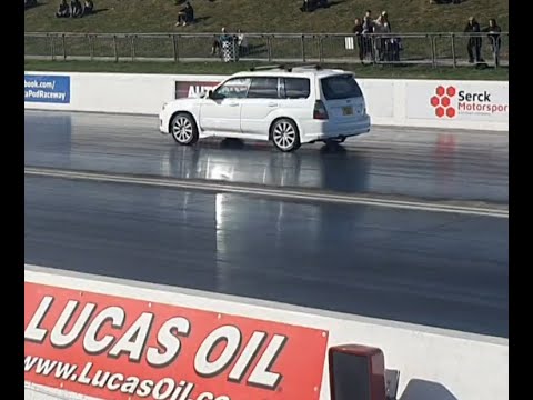 JapShow 2022 finale Subaru Forester STI RWYB Santa Pod. Run 2/3