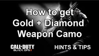 How to get gold & diamond weapons in Black Ops 2 [BLOPS BO2 hints & tips]