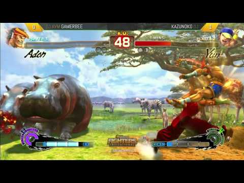 SXSW Gaming Fighters Invitational - USF4 Losers Final - Gamerbee (Adon) Vs. Kazunoko (Yun)