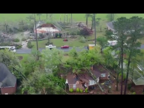 Watch: Drone Video Shows Extensive Storm Damage In Bonaire, Georgia
