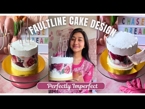 Faultline cake design | Modern faultline cake | Faultline cake tutorial | Easy cake design