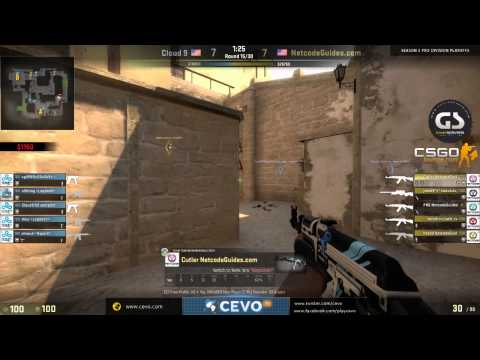 CEVO-Pro CS:GO Season 5 Playoffs: Cloud9 vs. NetcodeGuides - Map 2 on de_mirage