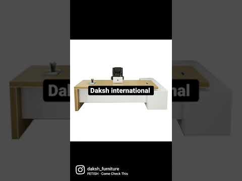 Wooden computer work table, without storage, with storage