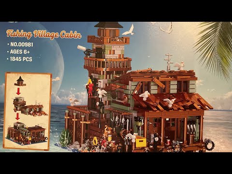 Let’s Build Insoon Fishing Village Cabin Bag 1 of 6 | Chill LEGO build alternative building blocks