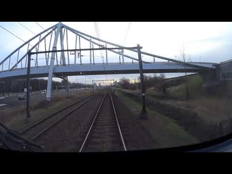 A train driver's view: Den Haag CS - Utrecht CS, SLT, 20-Feb-2019.