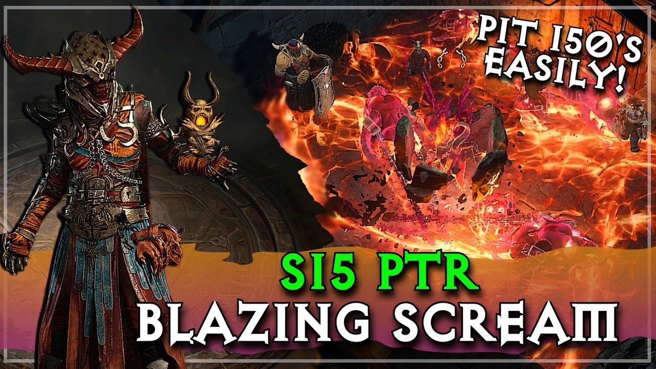 Pit 150's EASILY on the WARLOCK?!? Blazing Scream PTR First Impressions Diablo 4 - YouTube