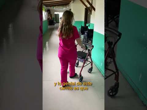 Uso de burrito andador con 4 ruedas