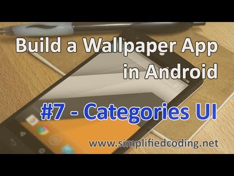 7 Build a Wallpaper App in Android Categories UI