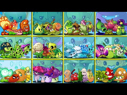 PvZ 2 Random 12 Team 4 Plants & Mint Battlez - Which Plant Team Will Win?