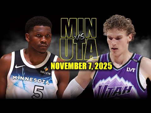 Minnesota Timberwolves vs Utah Jazz Full Game Highlights - November 7, 2025 | NBA Season