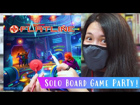FLATLINE | Solo Board Game PaRTy!!! (Playthrough and Review/ Tutorial, yup!)