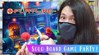 FLATLINE | Solo Board Game PaRTy!!! (Playthrough and Review/ Tutorial, yup!) 🏥 👩‍⚕️