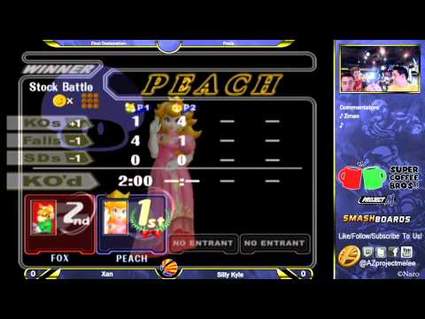 BF Melee: Silly Kyle (Peach) vs Xan (Fox) Pools