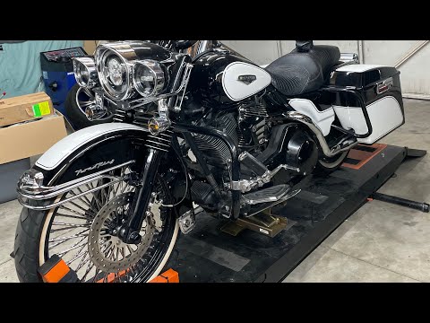 Performance Machine caliper install on Gangster style Road King
