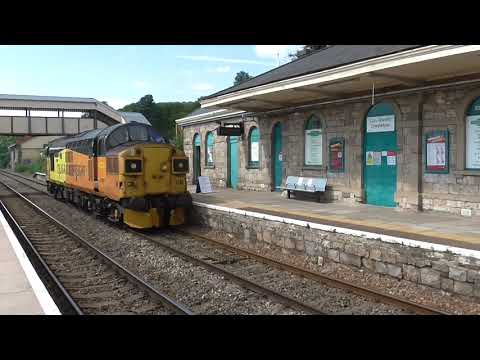 Colas Rail Class 37 no: 37099 @ Chepstow {0Z32} 08/07/2021.