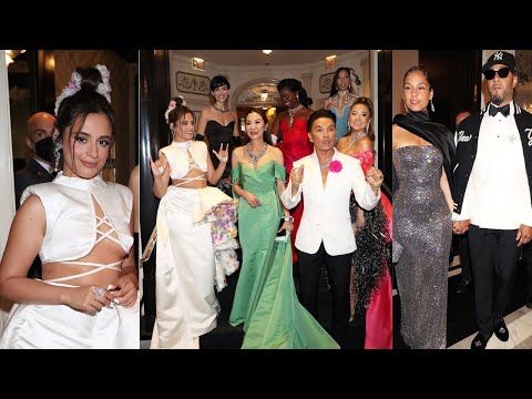 Camilla Cabello Alicia Keys and her husband Suez Bates depart from the magnificent Carlyle Hotel