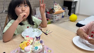 【6歳の誕生日🎂】サーティワンのアイスケーキとお寿司🍣とうさぎ🐇の餌やり🥕