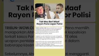 Tak Mau Beri Maaf Rayen Pono Laporkan Ahmad Dhani ke Polisi