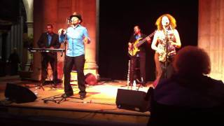 Coco Xpress salsa band play Caribbean style Juan Luis Guerra&#39;s &quot;Los Mangos Bajitos&quot;