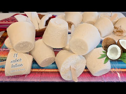 🔴Como Hacer unas Deliciosas Paletas De Coco Riquisimas💥