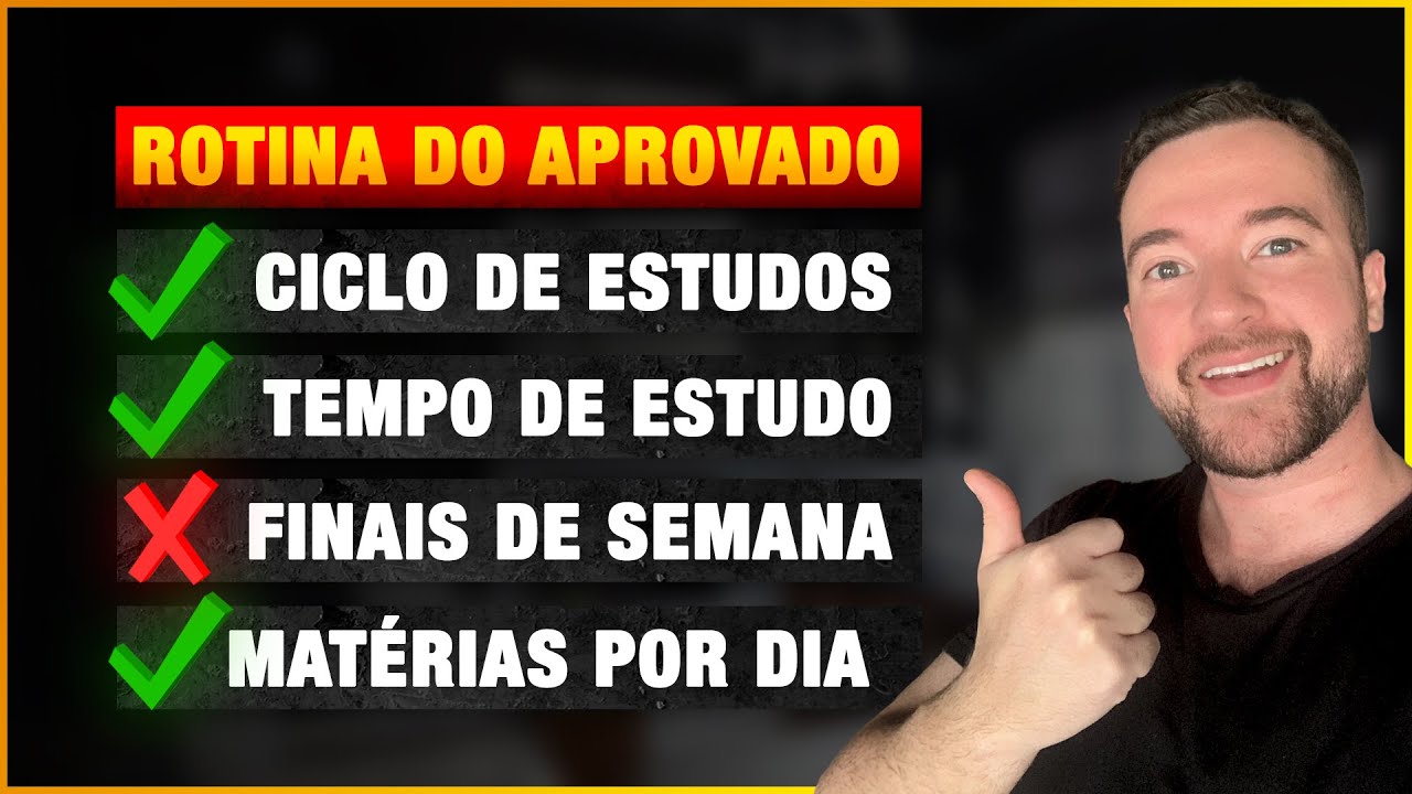 ✅A Rotina que me APROVOU em 3 CONCURSOS Públicos