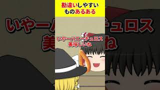 【ゆっくり茶番】勘違いしやすいものあるある【あるある】　#shorts #ゆっくり茶番 #ゆっくり実況 #ゆっくり解説 #あるある