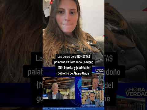 Las duras pero HONESTAS palabras de Fernando Londoño a Álvaro Uribe