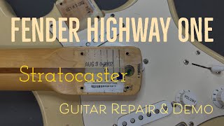 Video thumbnail for Fender Highway One Strat - Guitar Repair & Demo by bbmade