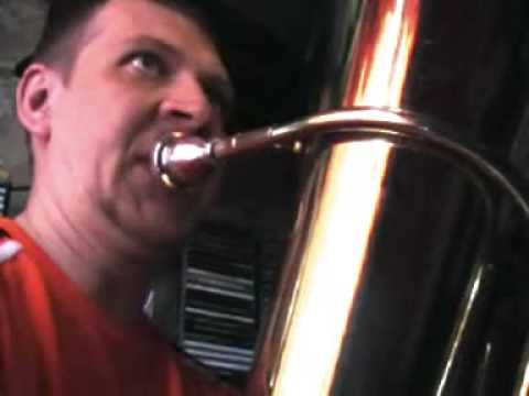 Funk Rog for 2 tubas and drums (solo tuba)