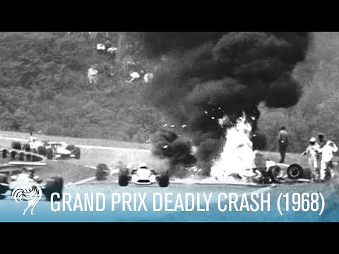 The French Grand Prix: Crash Kills Driver Jo Schlesser (1968) | British Pathé