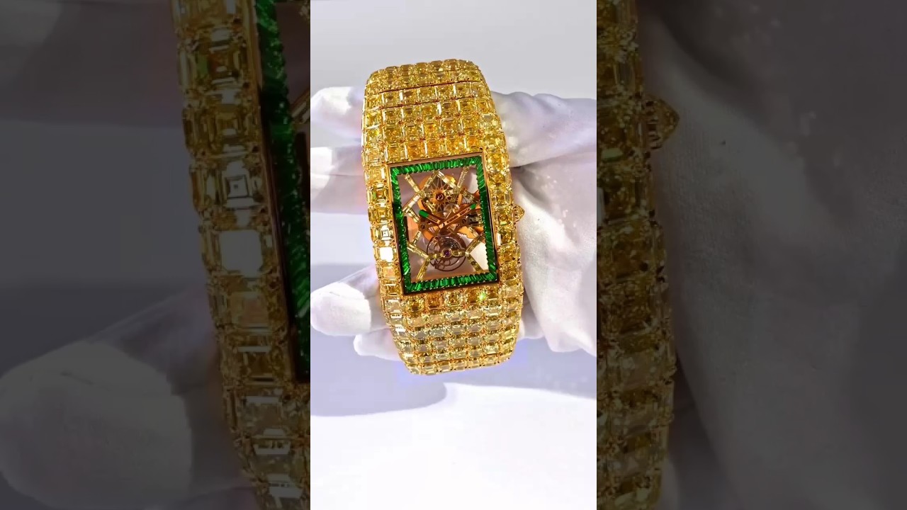$20,000,000 Million dollars Jacob & co Billionaire Yellow diamond watch #watches #collection #jacob