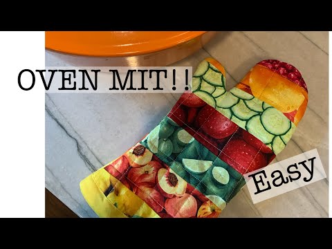 EASY to sew oven mit | make it today | use your scraps