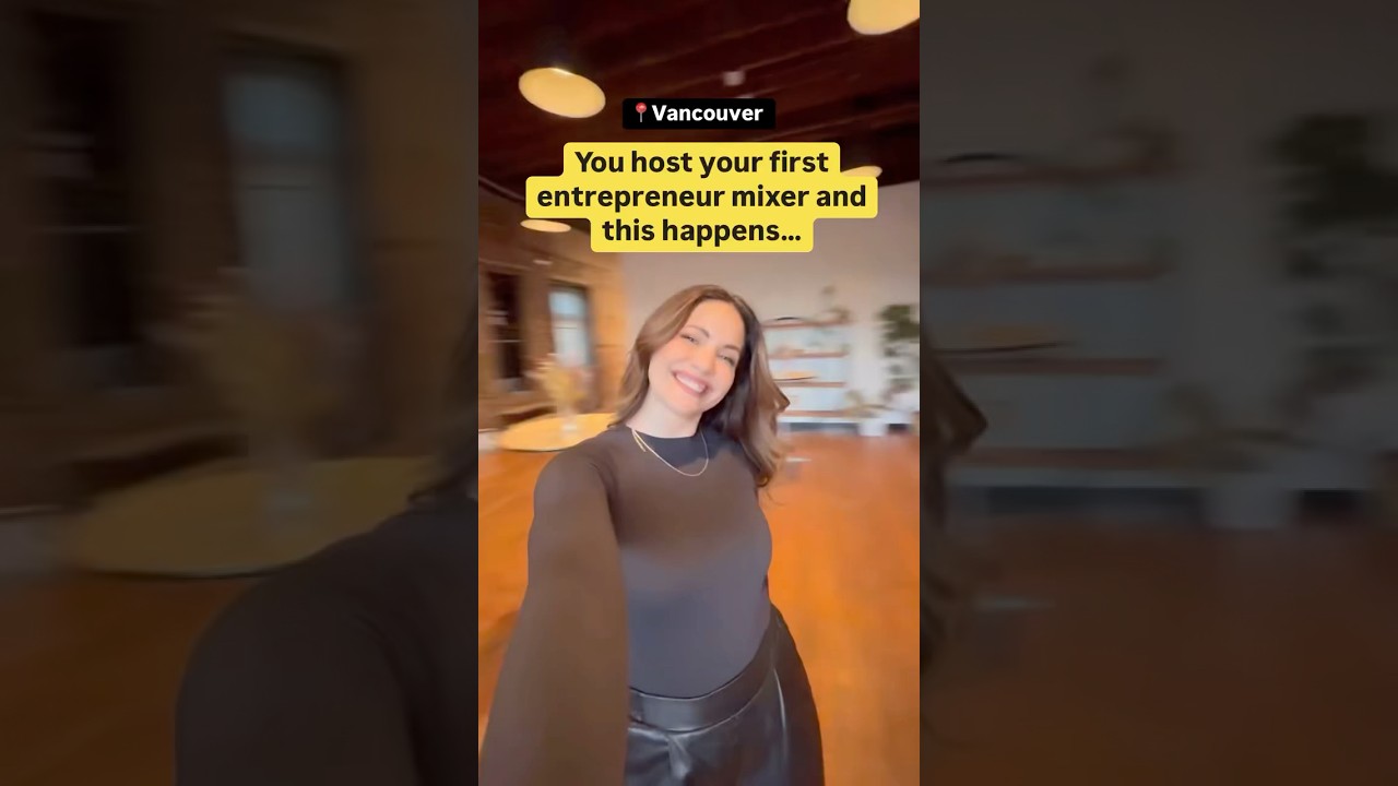 About last night 💕 I’m still BUZZING. I had SO much fun at my entrepreneur mixer last night!⁠