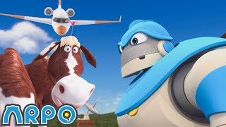 Airplane Stuck to ARPO! | Classic ARPO Mayhem | Baby & Robot Adventures | Non-Stop Laughs