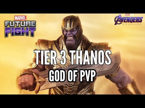 TIER 3 THANOS - GOD OF TIMELINE BATTLE IN ENDGAME UNIFORM | Marvel: Future Fight Gameplay