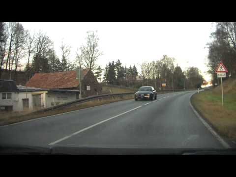 Fahrt von Auerbach/Vogtl. nach Stollberg Erzgebirge