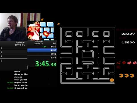 Pac-Man (NES) Speedrun: Levels 1-9 - 6:20 *Former World Record*