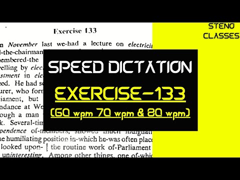 Speed Dictation of Exercise 133 | Pitman Shorthand (English) | 2023 #shorthand #ssc #sscsteno
