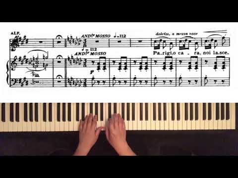"Parigi, o cara" : Traviata : Alfredo Violetta Duet : Karaoke : Piano accompaniment : Choice Piano