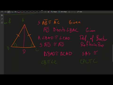 Geometry: Base Angles Theorem