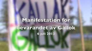 preview picture of video 'En manifestation för Gállok - 6 juli 2013'