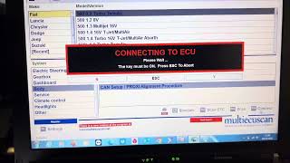 FIAT flashing odometer  (blue&me) proxi alignment