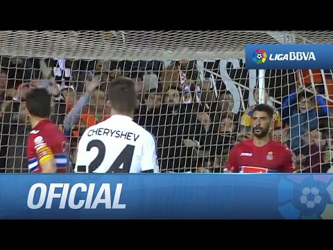 Centro de Cancelo que da en el palo y remate de Cheryshev alto