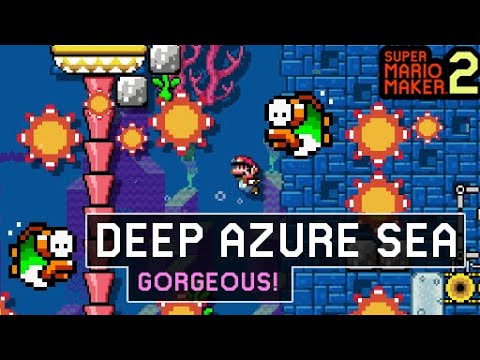 Beautiful Azure Sea  ― Best Levels of Super Mario Maker 2