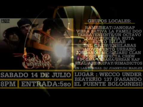 INVITACION DE RIMAS LEGENDARIAS EN AREQUIPA /14 DE JULIO/