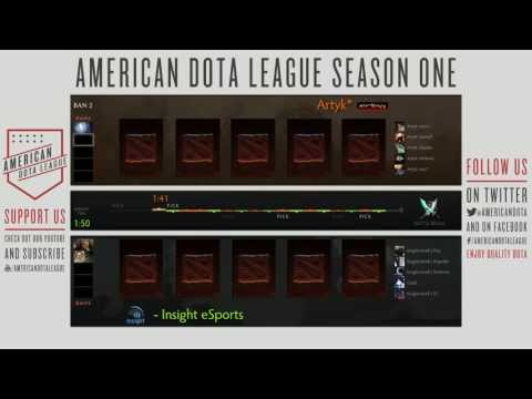 Insight.Avell vs. Artyk Gaming - American Dota League Season 1